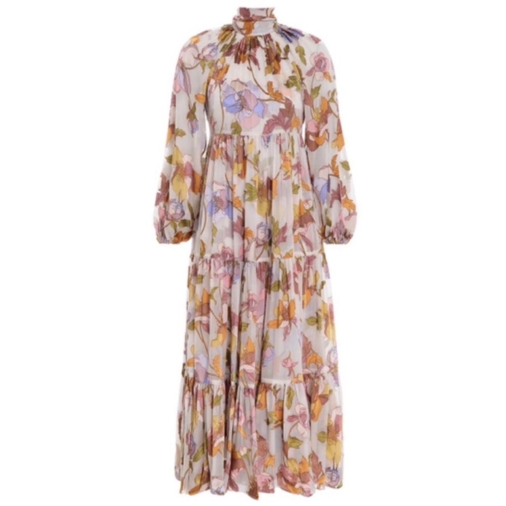 Like new worn once Zimmermann Tempo Swing maxi midi floral Dress S $1600